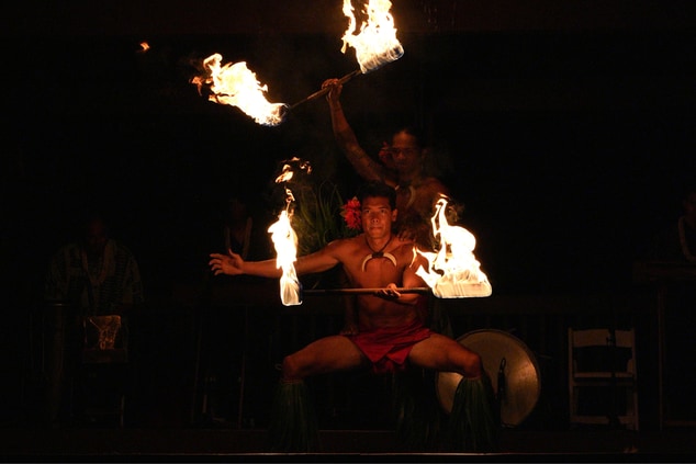 Fire dancers at the Maui Nui Luau