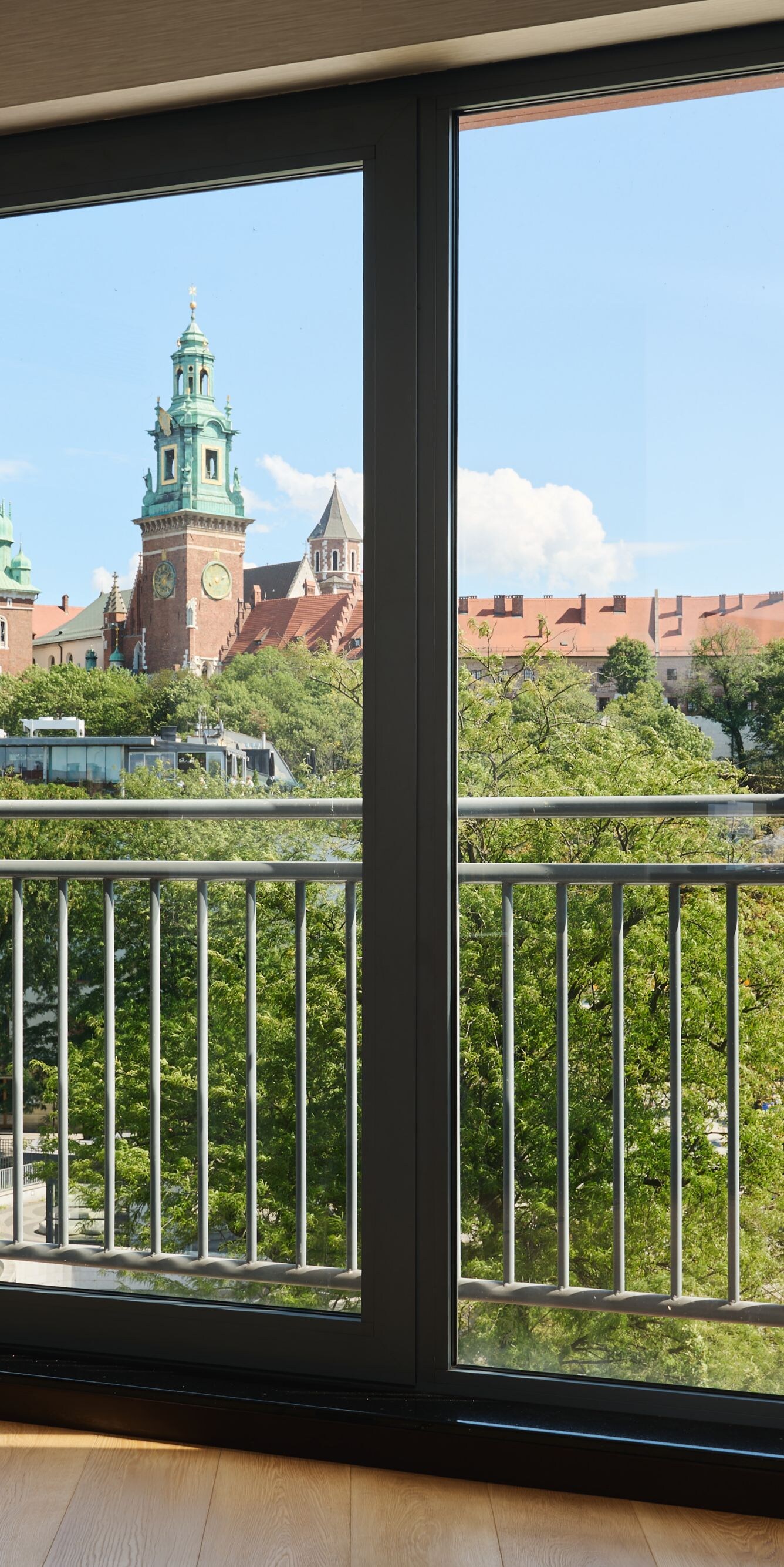 View of Wawel Castle from the Wawel Royal Suite.