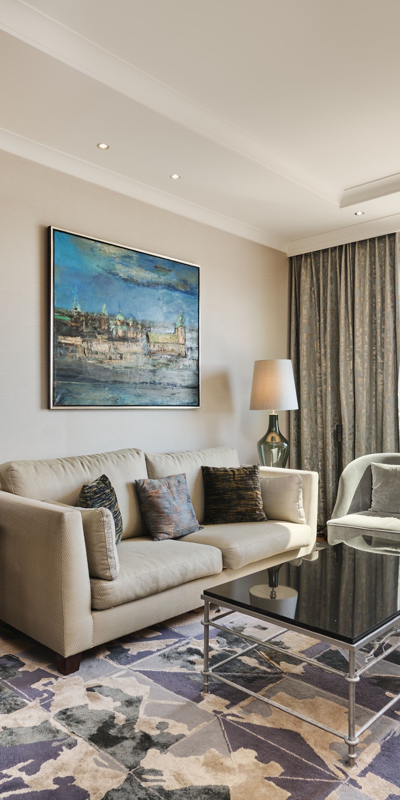 Wawel Royal Suite living area with Wawel view