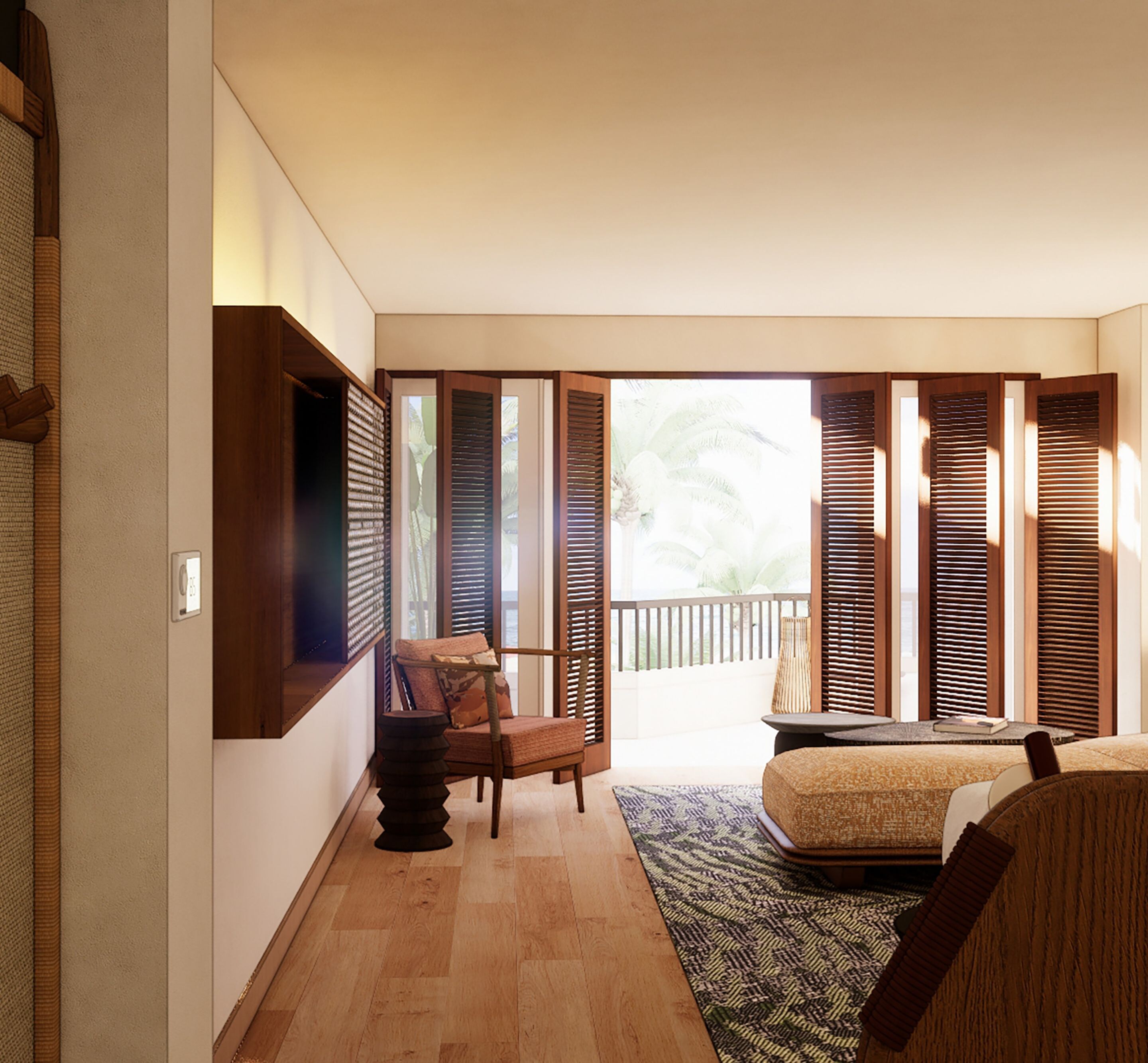 Entering Suite Room 