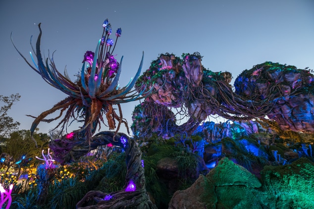 Pandora world at Disney theme park.