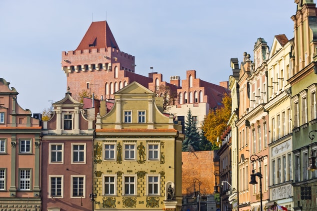 Castle and Tenement Houses in Poznan