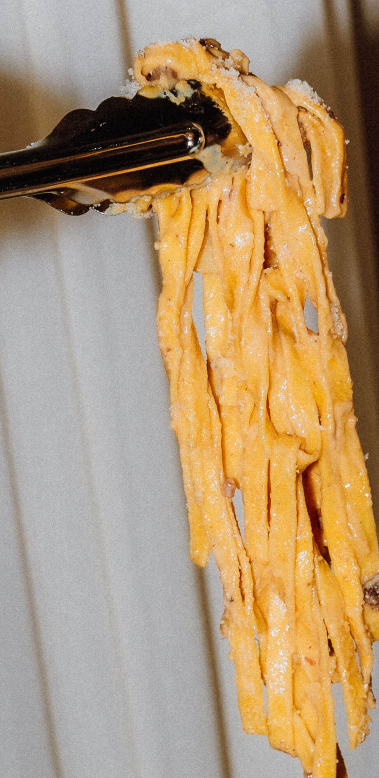 Fresh pasta dish served at restaurant