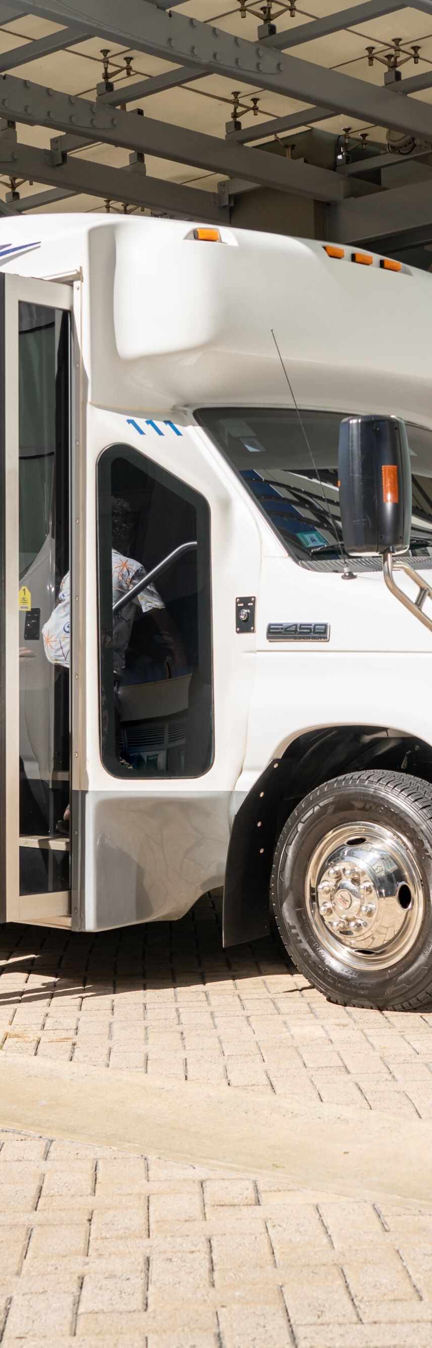 Hotel shuttle.