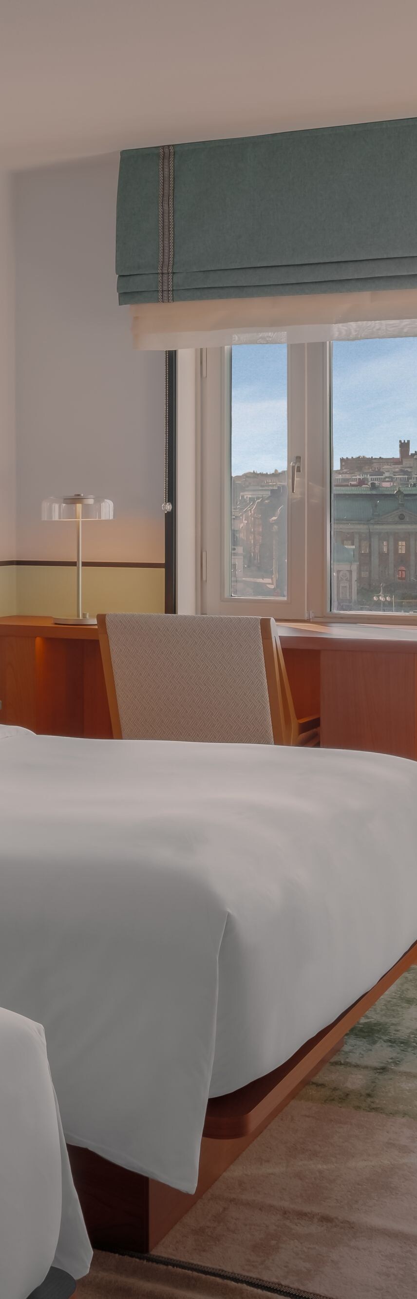 Doppelzimmer mit Blick auf Stockholm