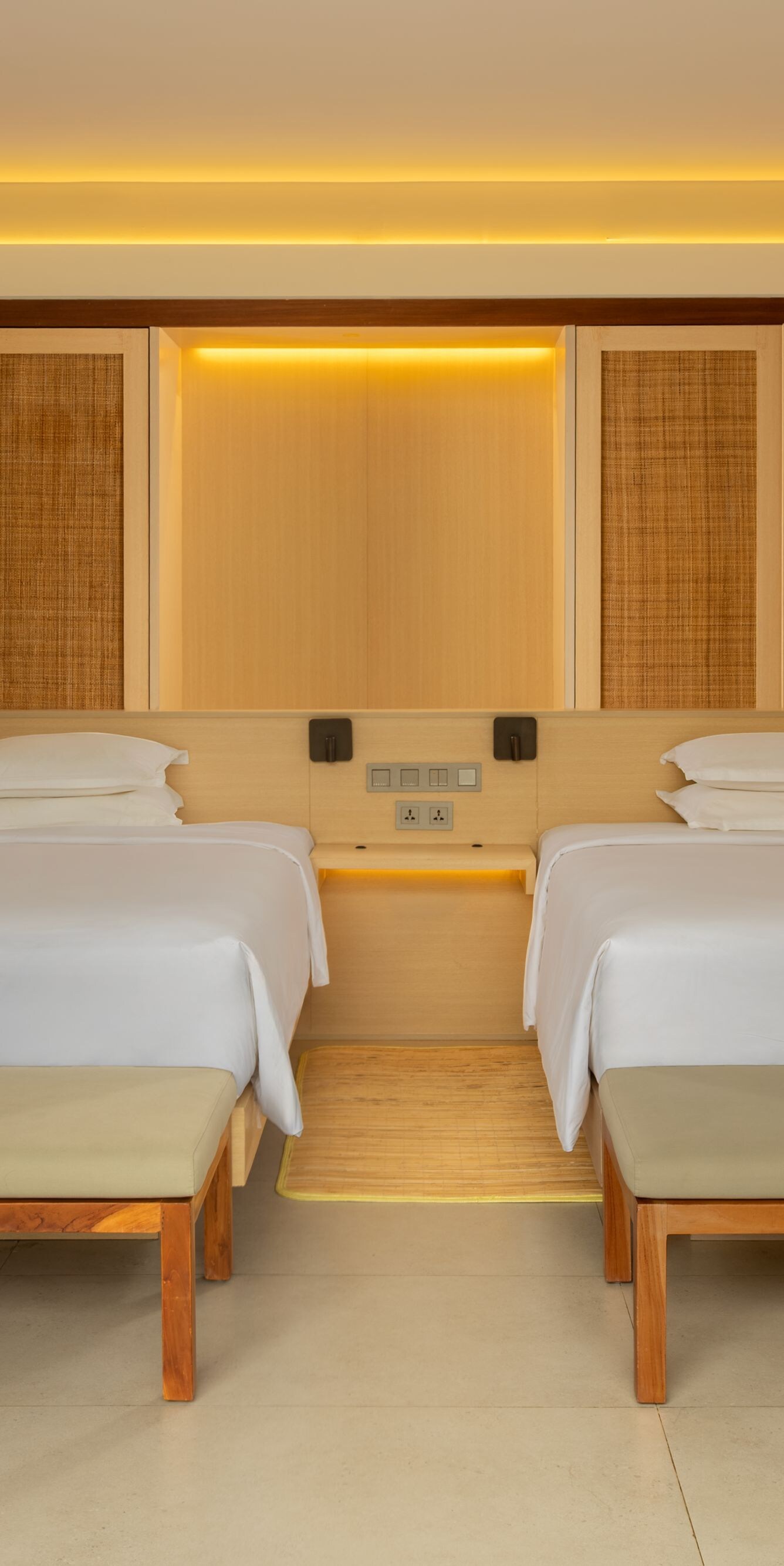 Kamar tidur Deluxe Twin di resor
