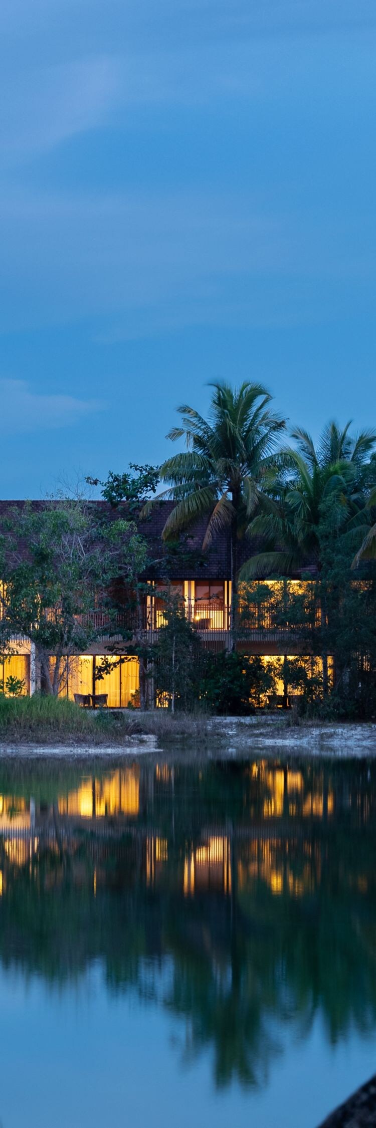 Kamar hotel yang menghadap laguna