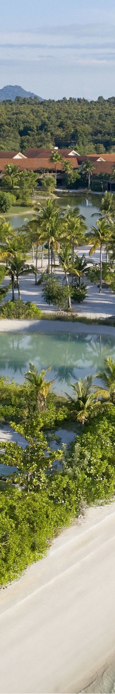 Pemandangan sekitar vila tampak atas