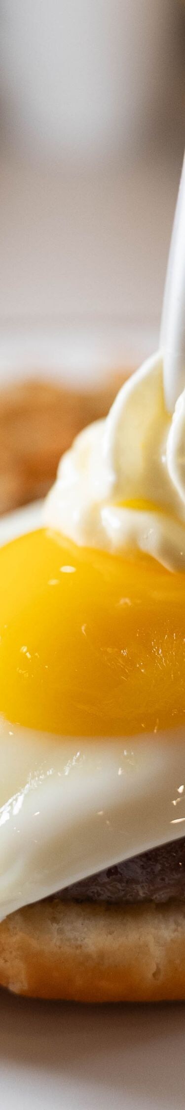 Southern Benedict with eggs and breakfast hash