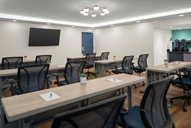 Classroom style conference room