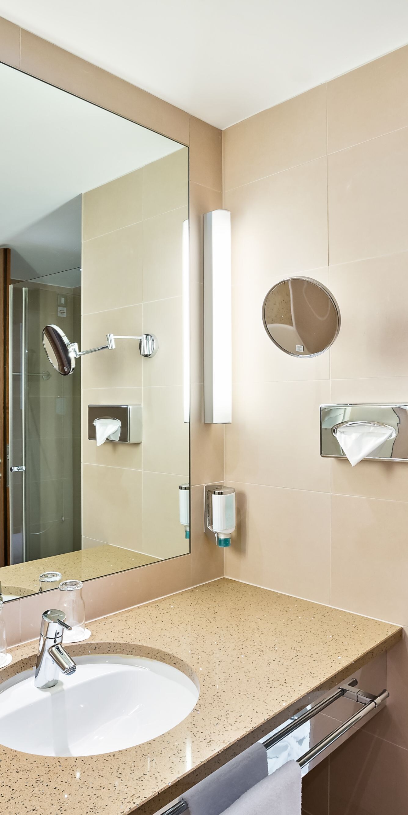 Glass shower enclosure