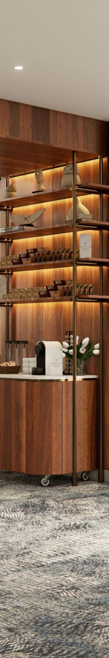 Bright foyer area with elegant design