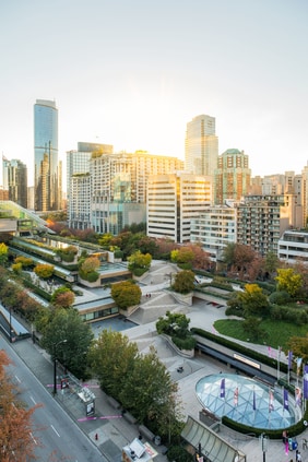 Robson Square Aerial View