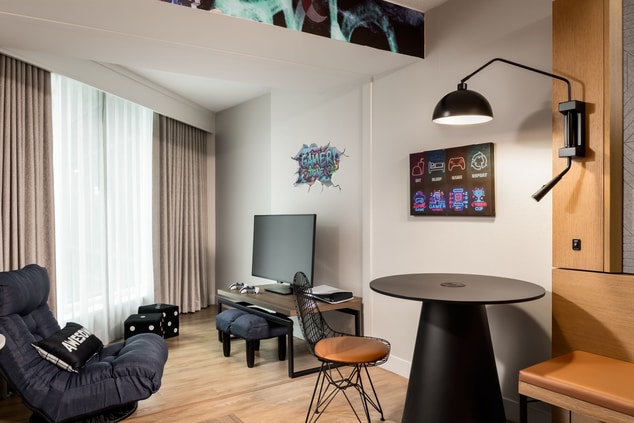 Family themed gamer suite transforms your stay int