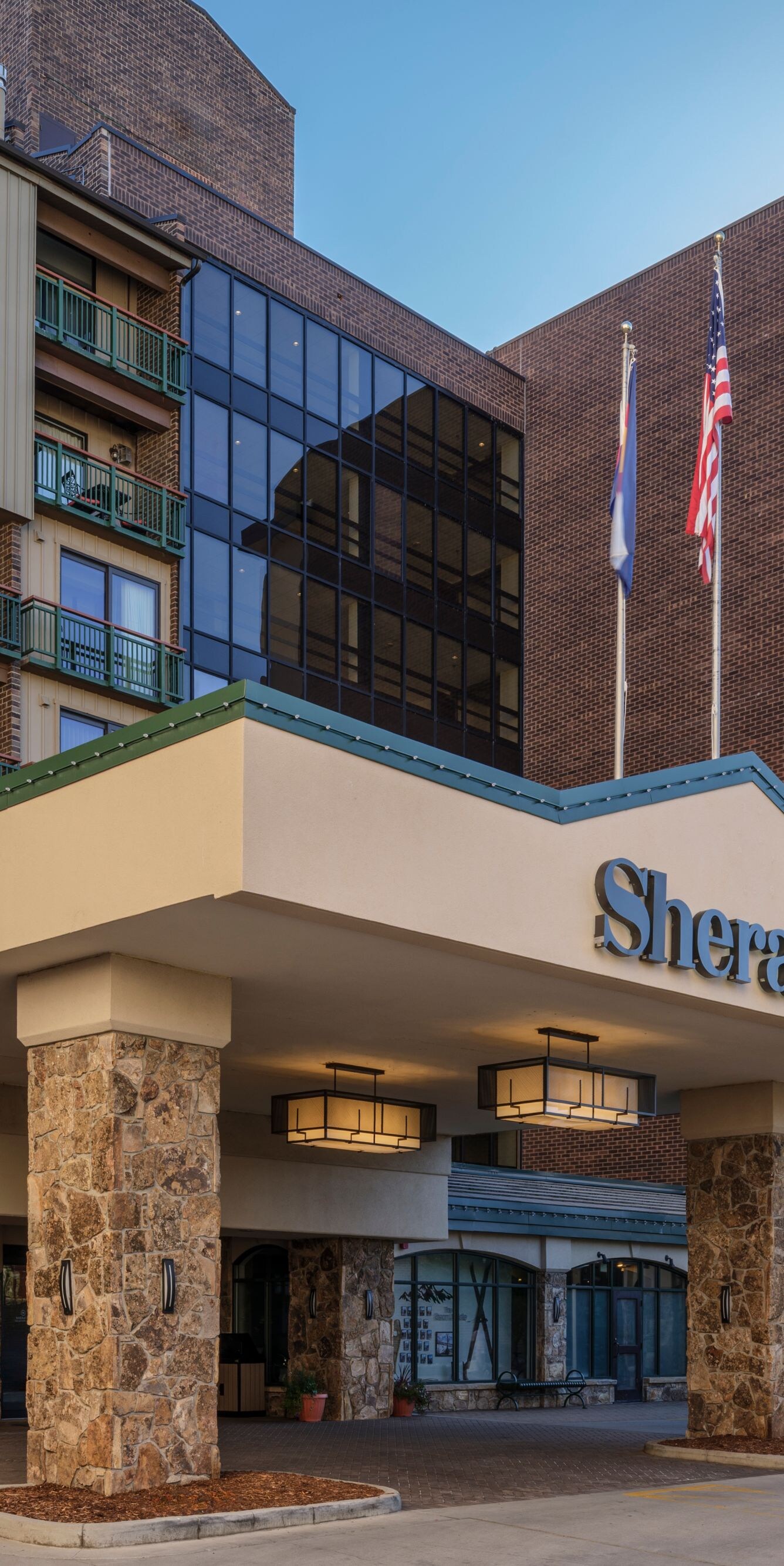 Resort exterior, entrance