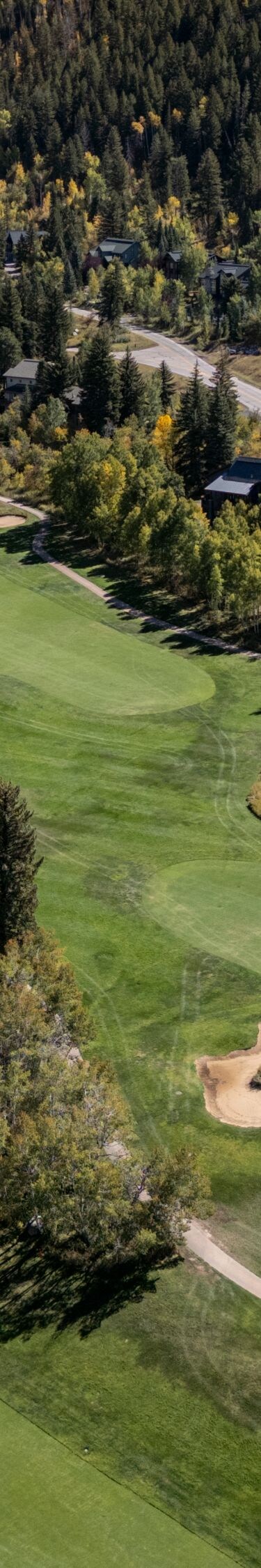 Golf course at Steamboat Springs vacation resort
