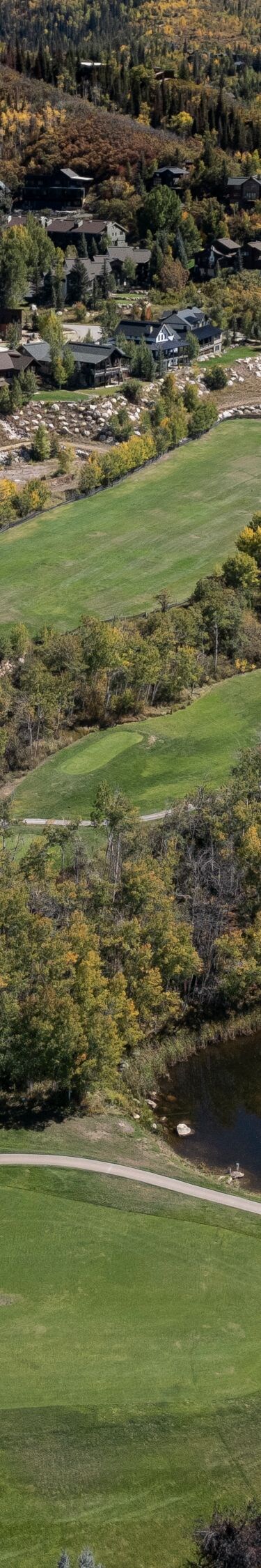 Golf course at Steamboat resort villas in Colorado