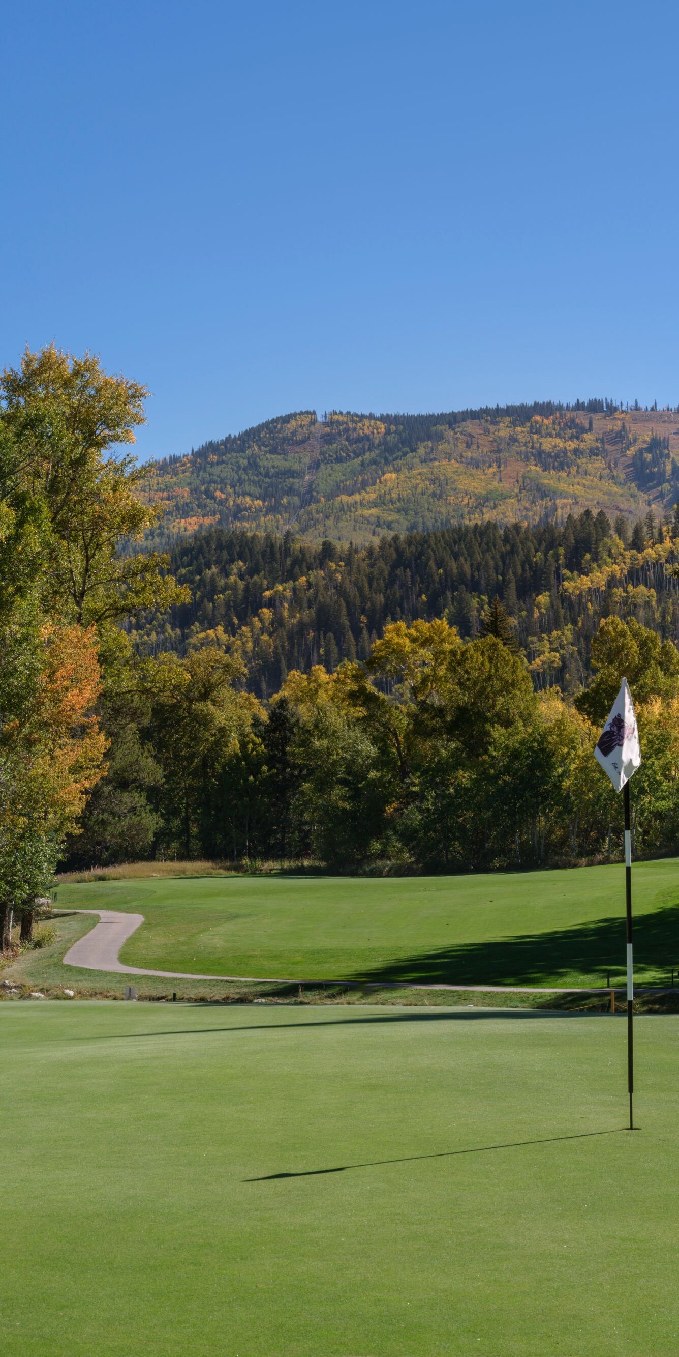 Golf course, view of mountains