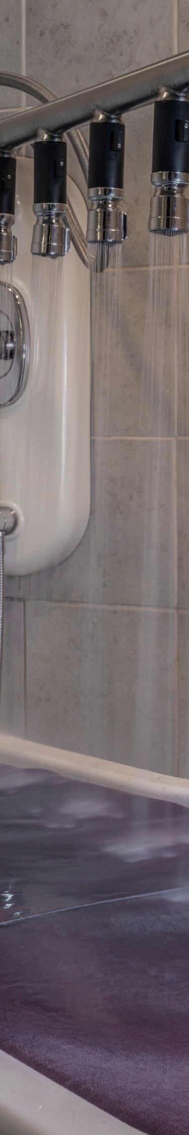 Room with spa vichy shower