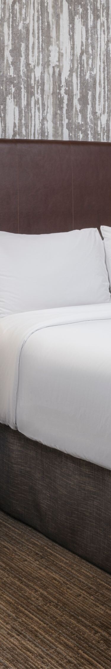 Queen bed, bench