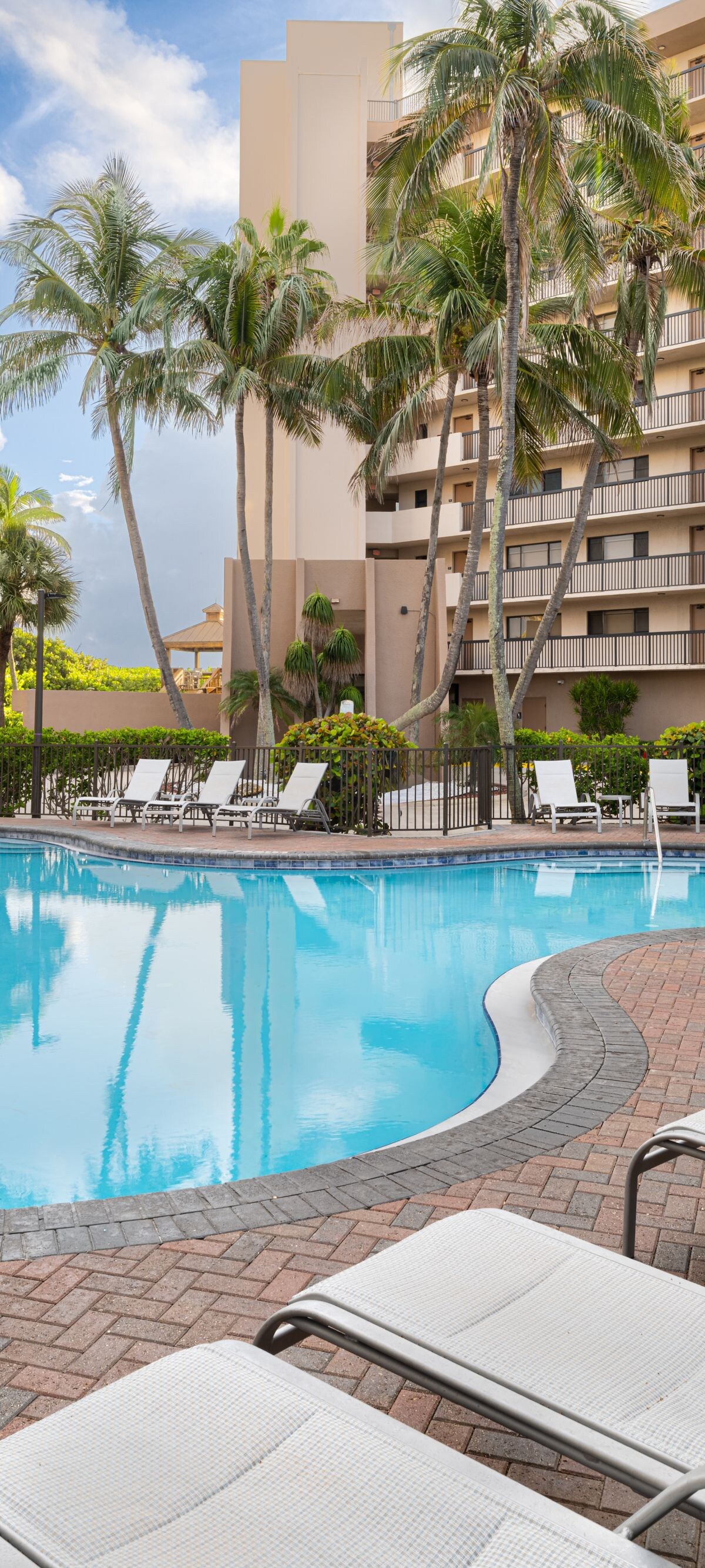 Family-friendly pool at beachfront hotel
