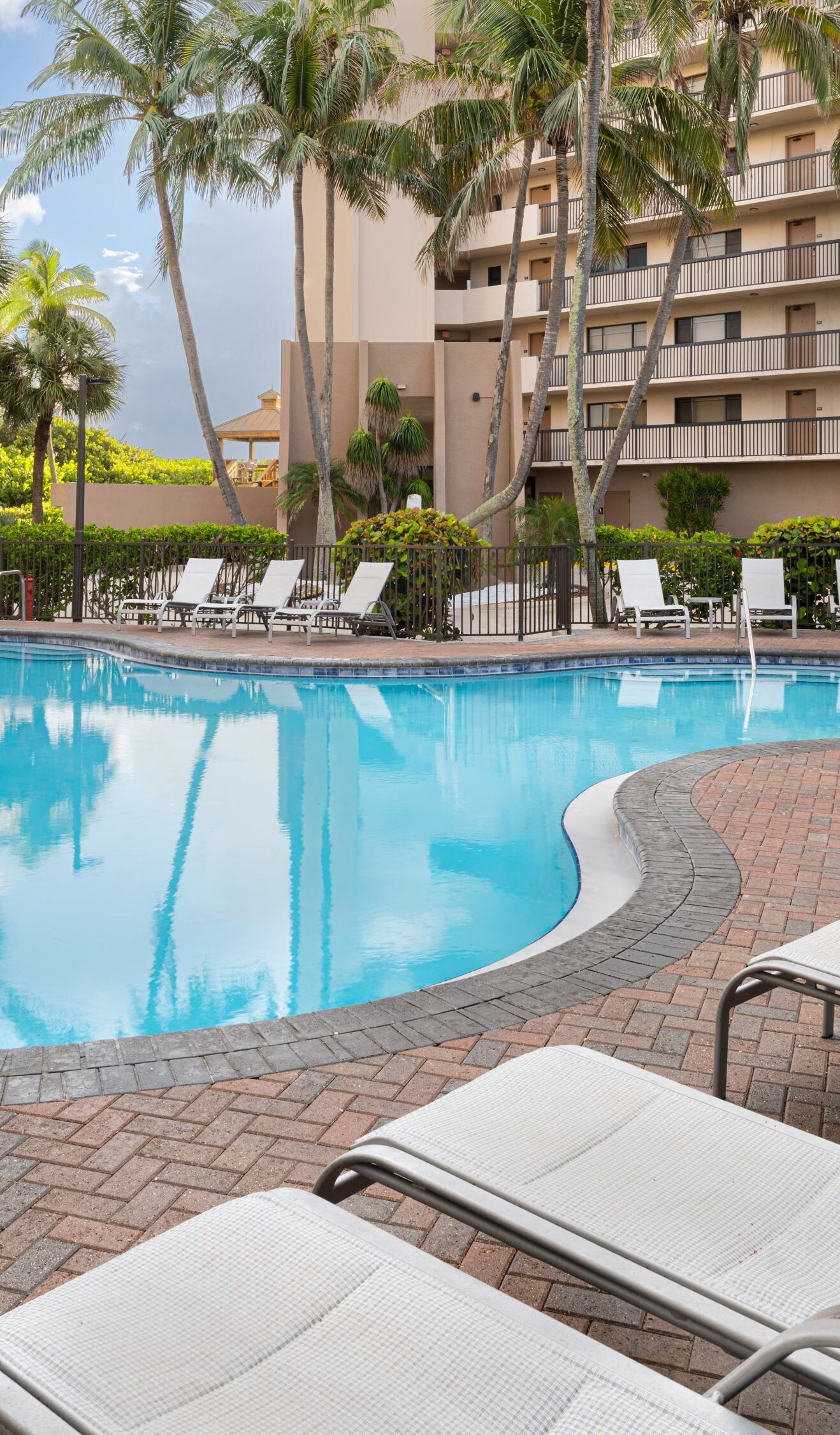 Family-friendly pool at beachfront hotel