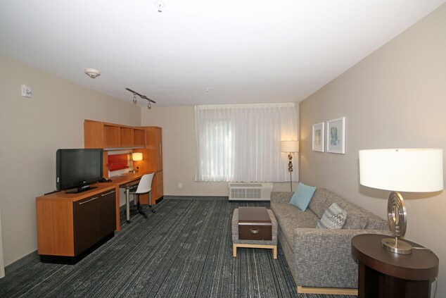One bedroom suite living area