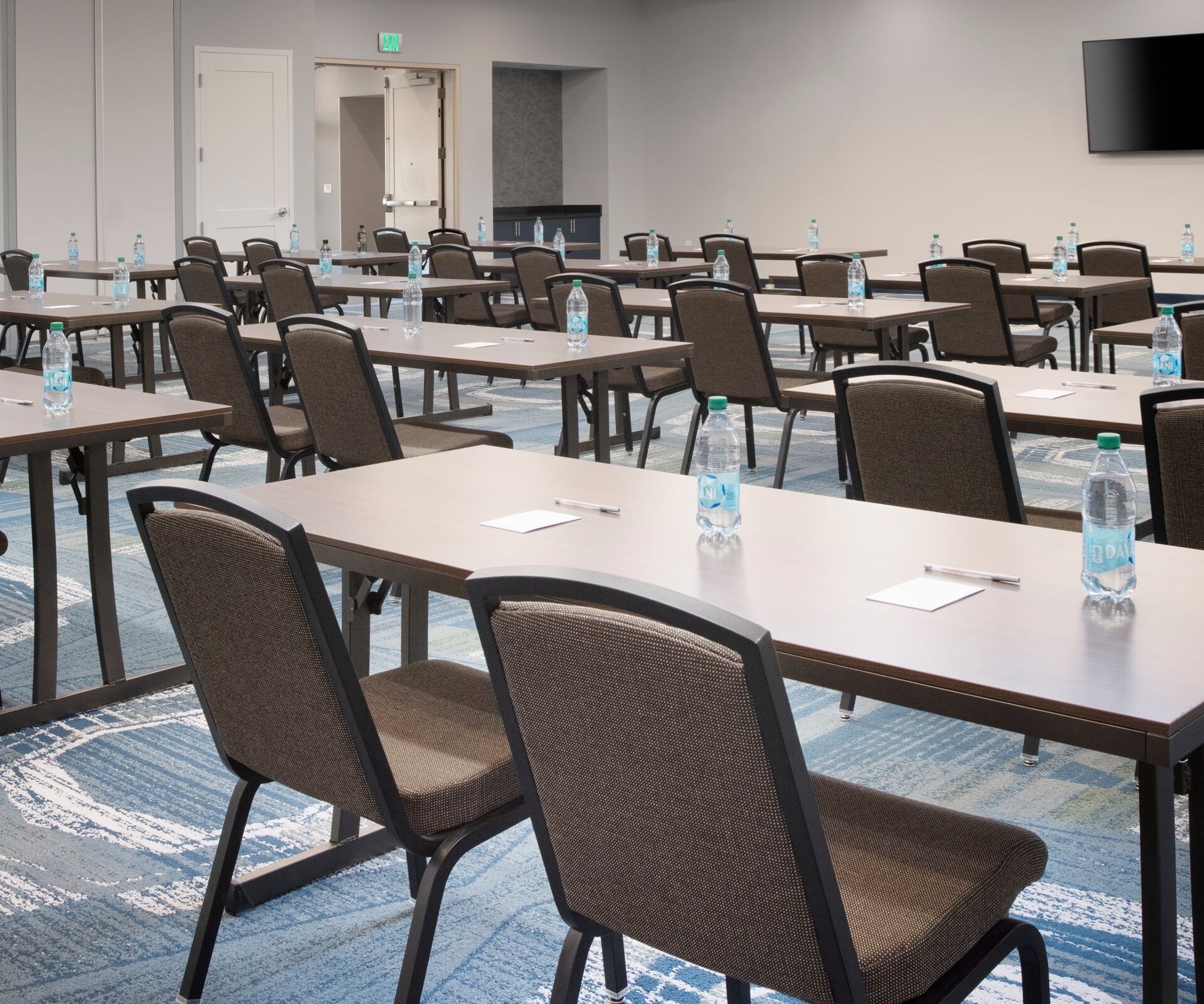 Spacious event space with flexible setup options