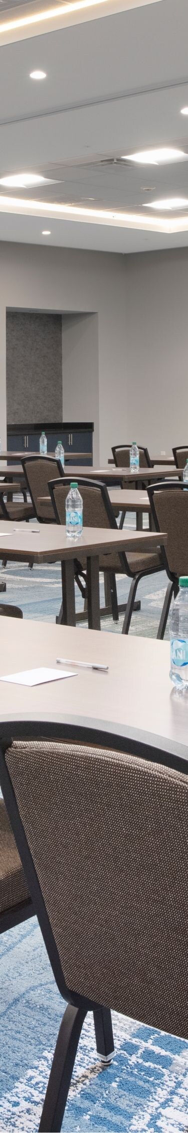 Spacious event space with flexible setup options