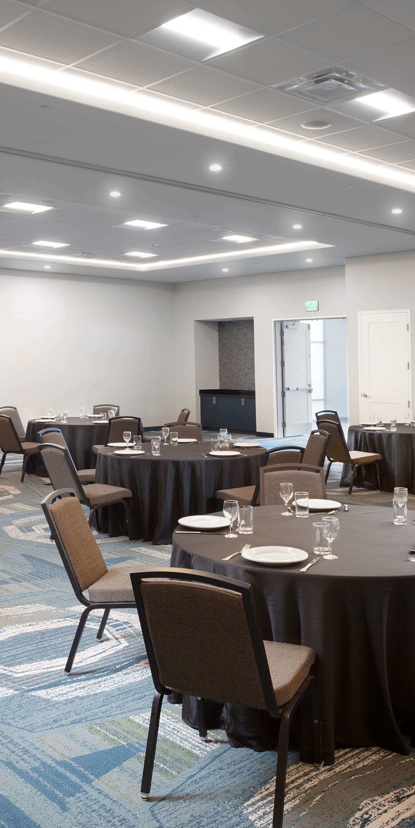 Event space with flexible setup options