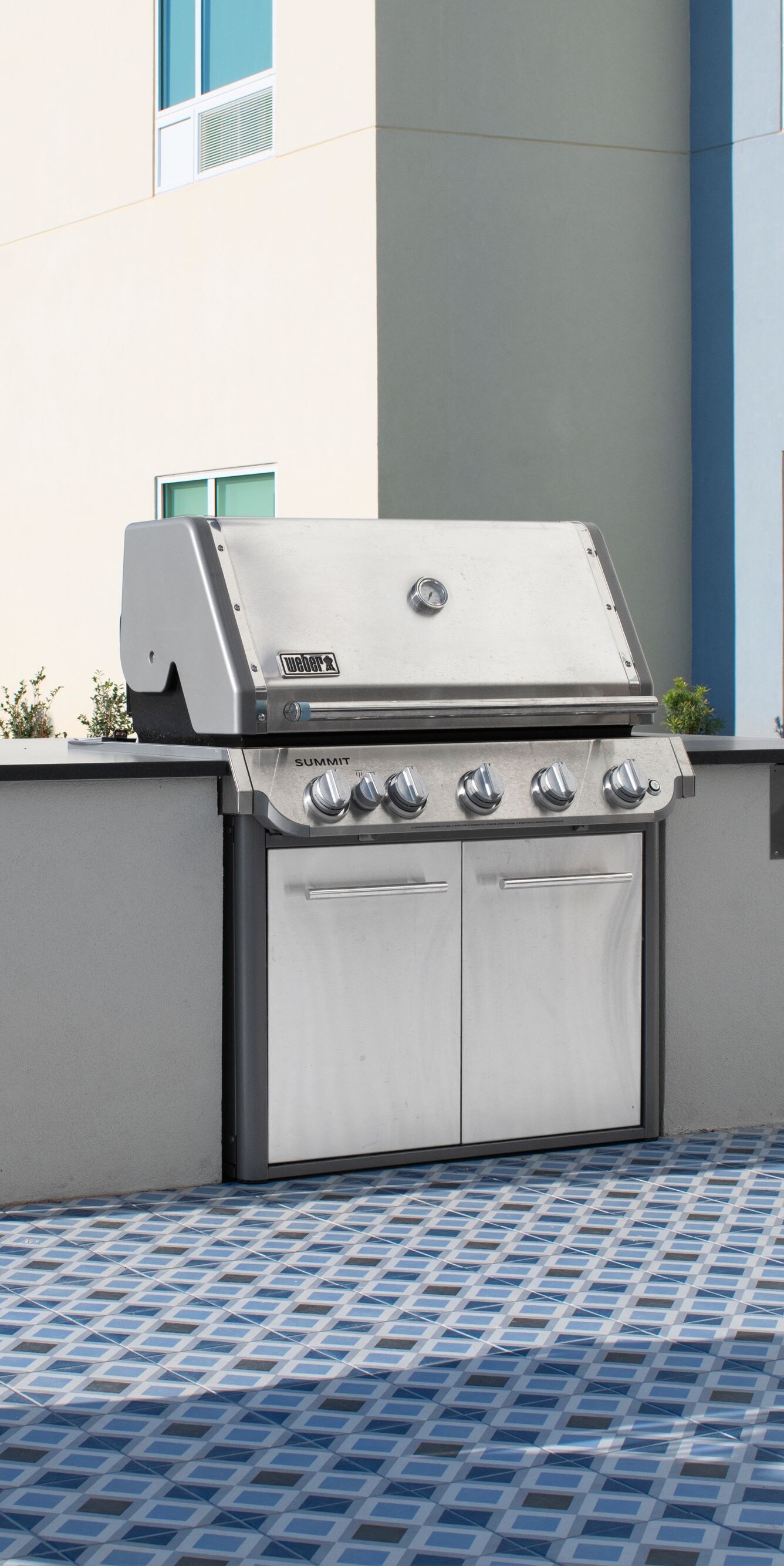 Outdoor grill available for guest use