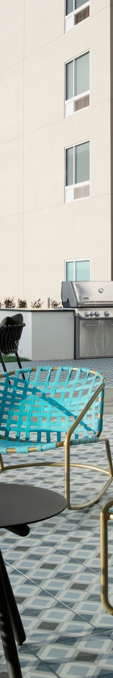 Spacious outdoor patio with guest seating