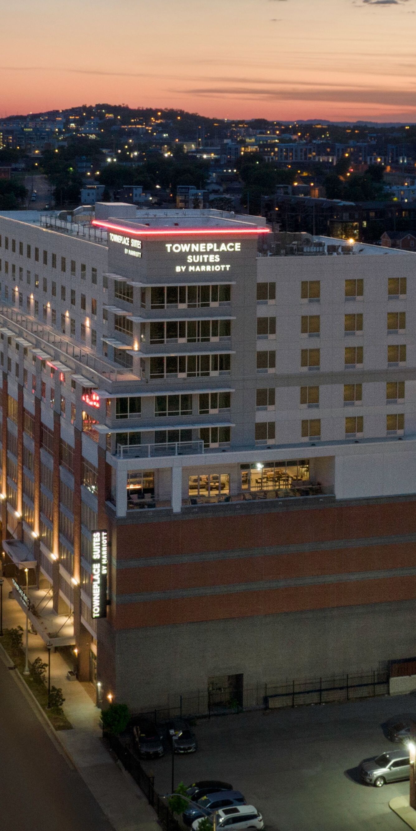 Hotel Exterior Drone