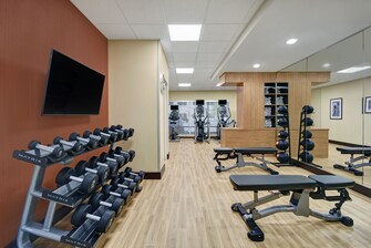 Weight area in fitness center