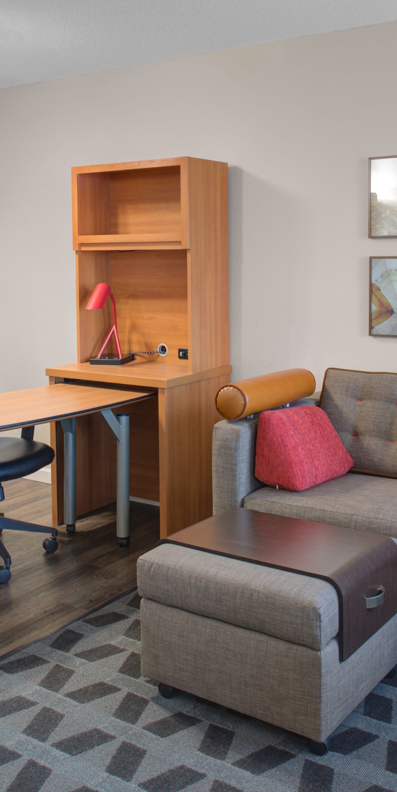 Single and Double Suites Living and Kitchen Area