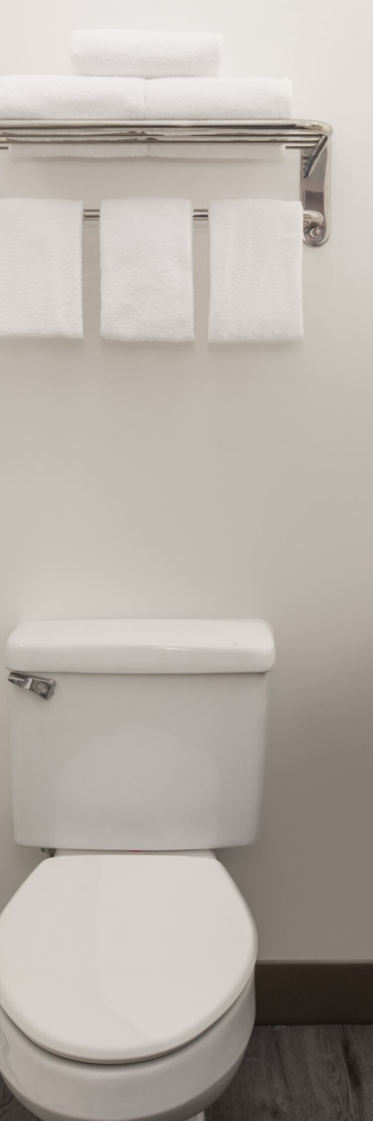 Glass shower and vanity area