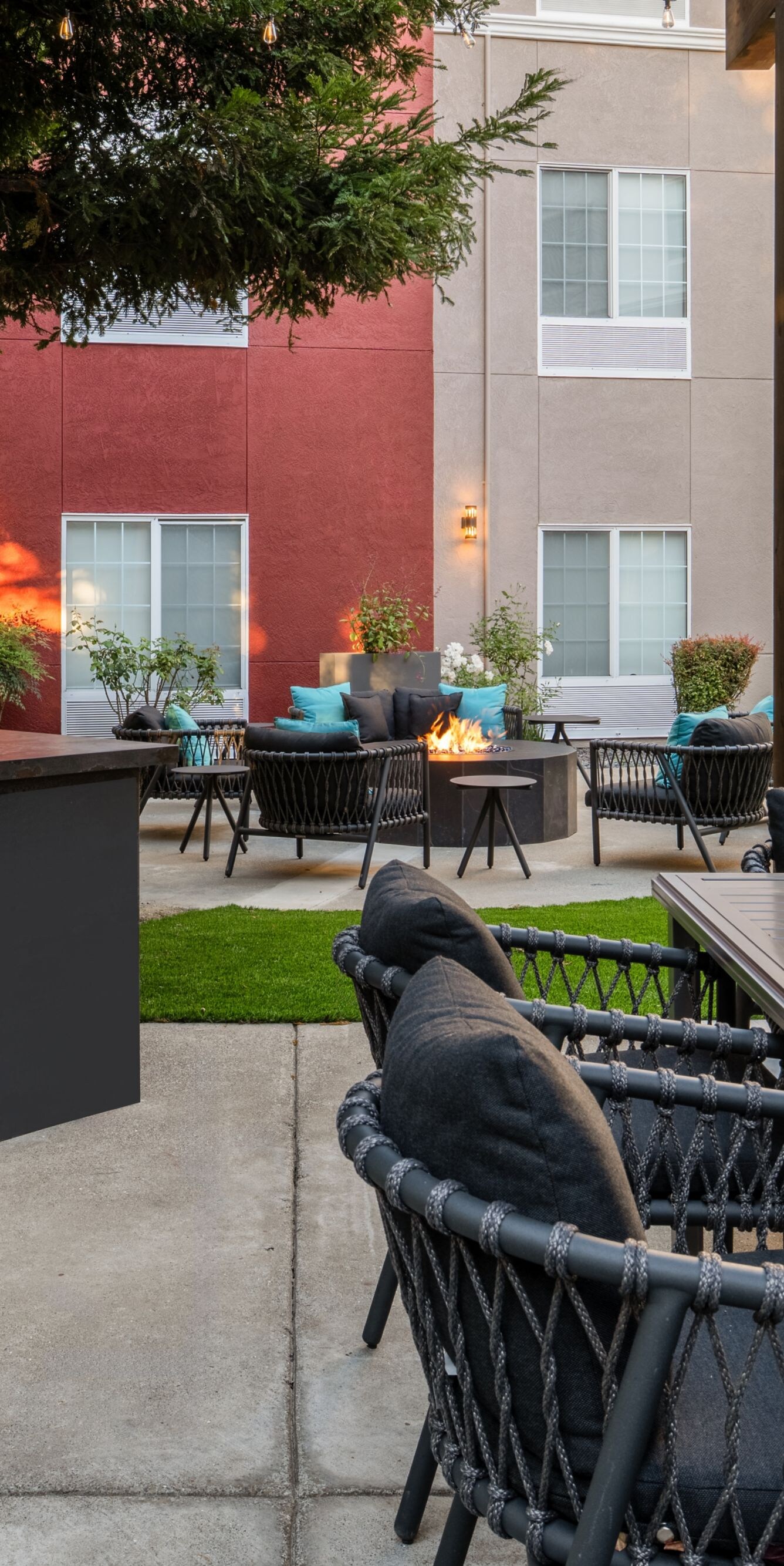 Outdoor Patio Grill with Family style table