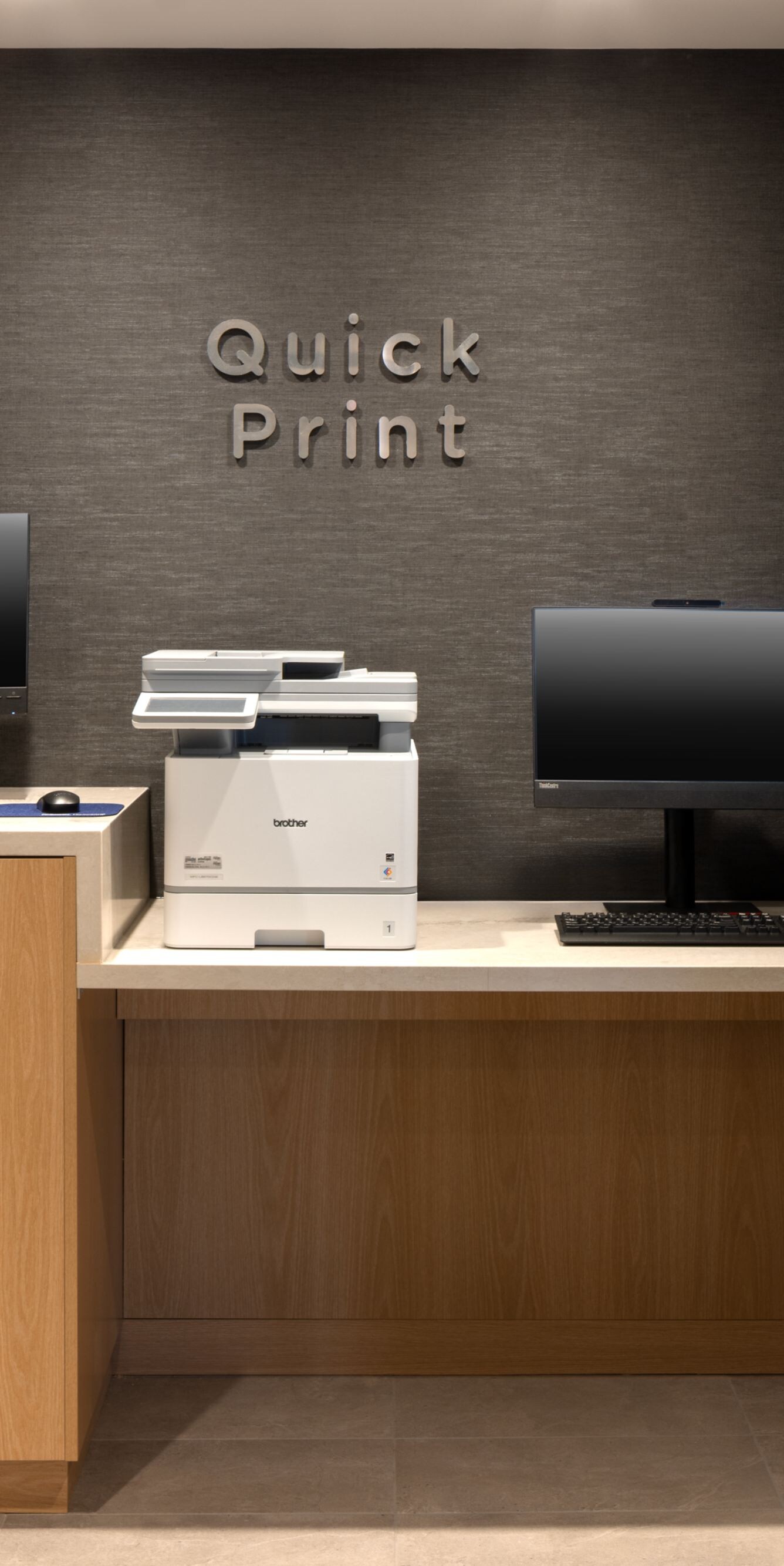 Business center workspace
