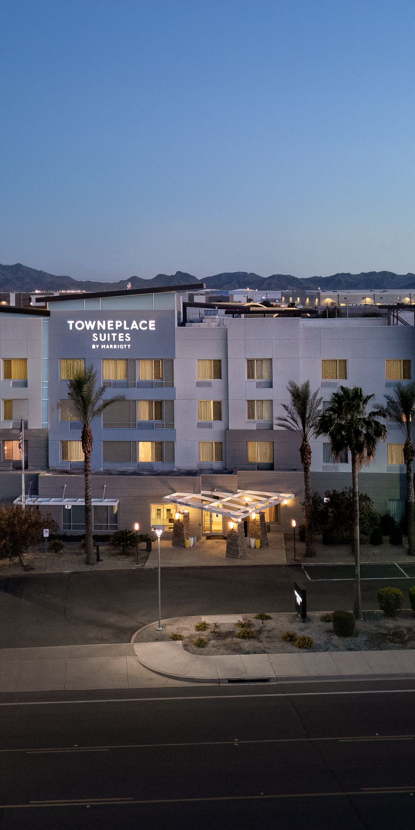Hotel Exterior at dusk