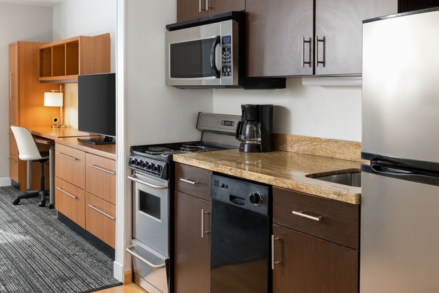 1-bedroom kitchens feature full ovens
