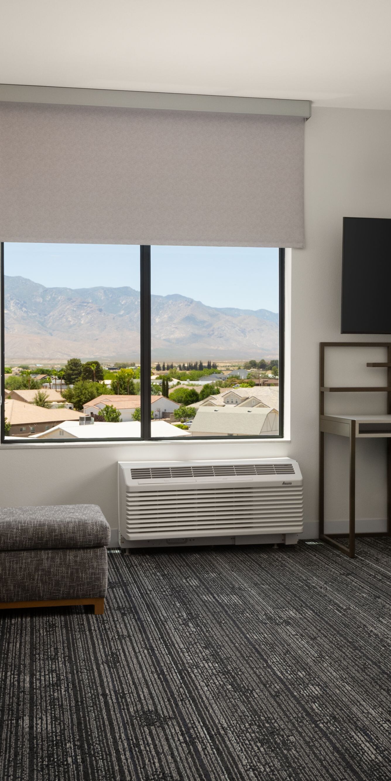 King studio room with bed sofa and view