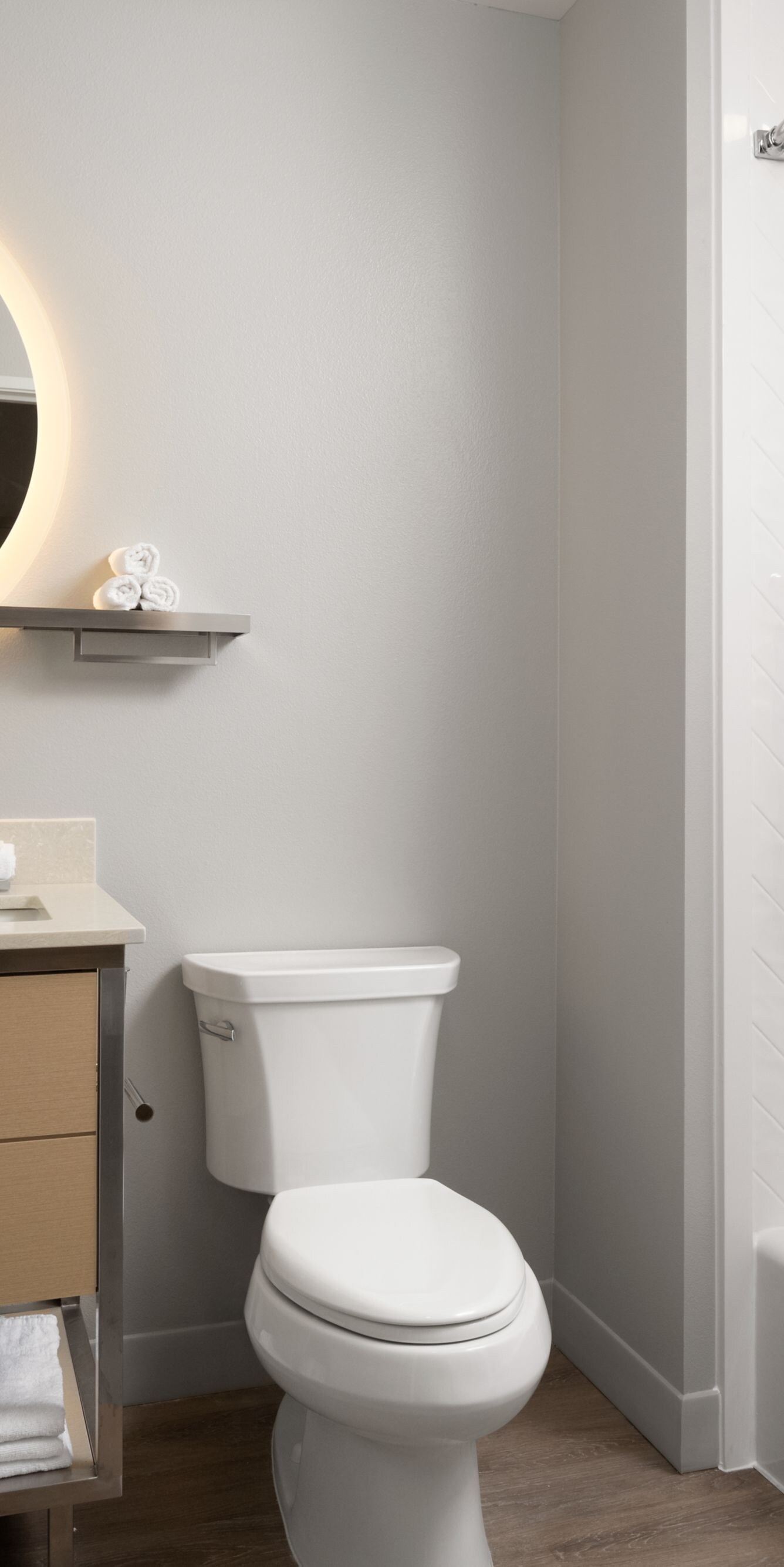 queen bathroom with bathtub and shower. 