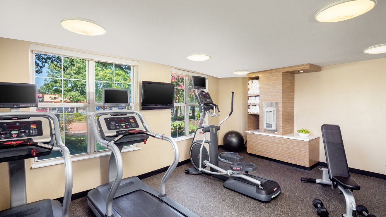 Fitness Center Elliptical and Treadmill machines 
