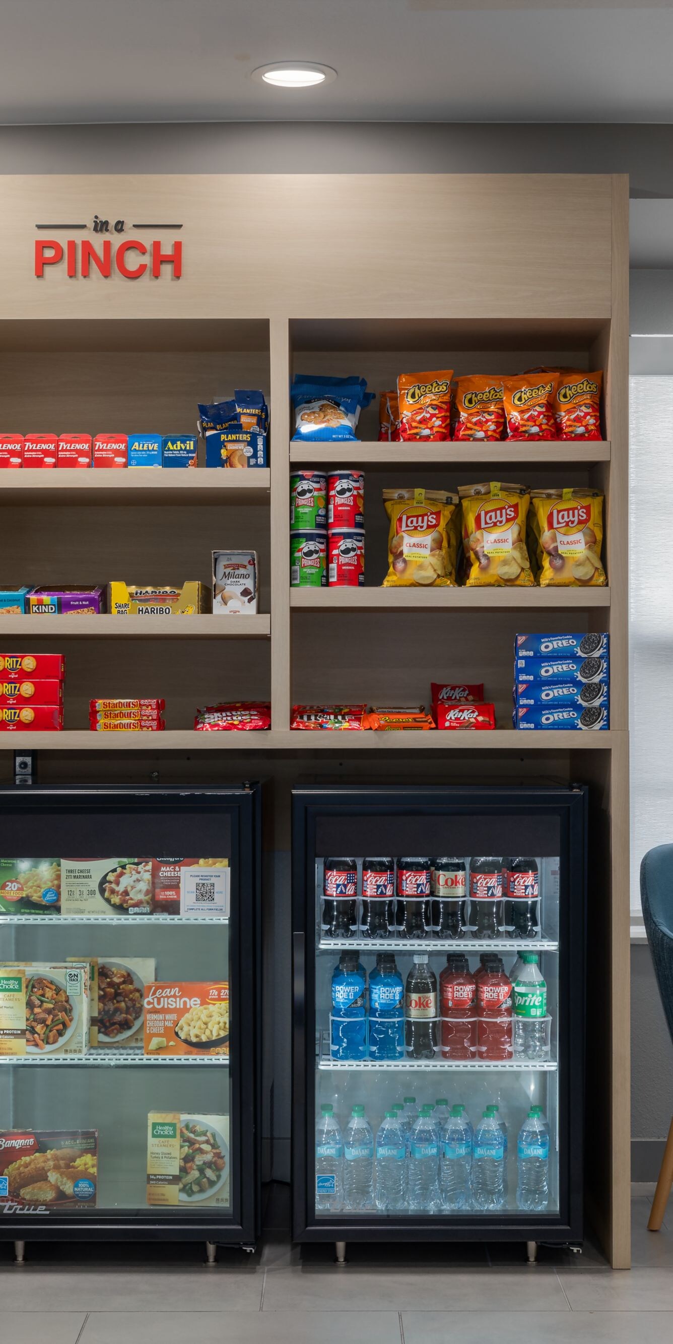 lobby marketplace with snacks, drinks and sundries