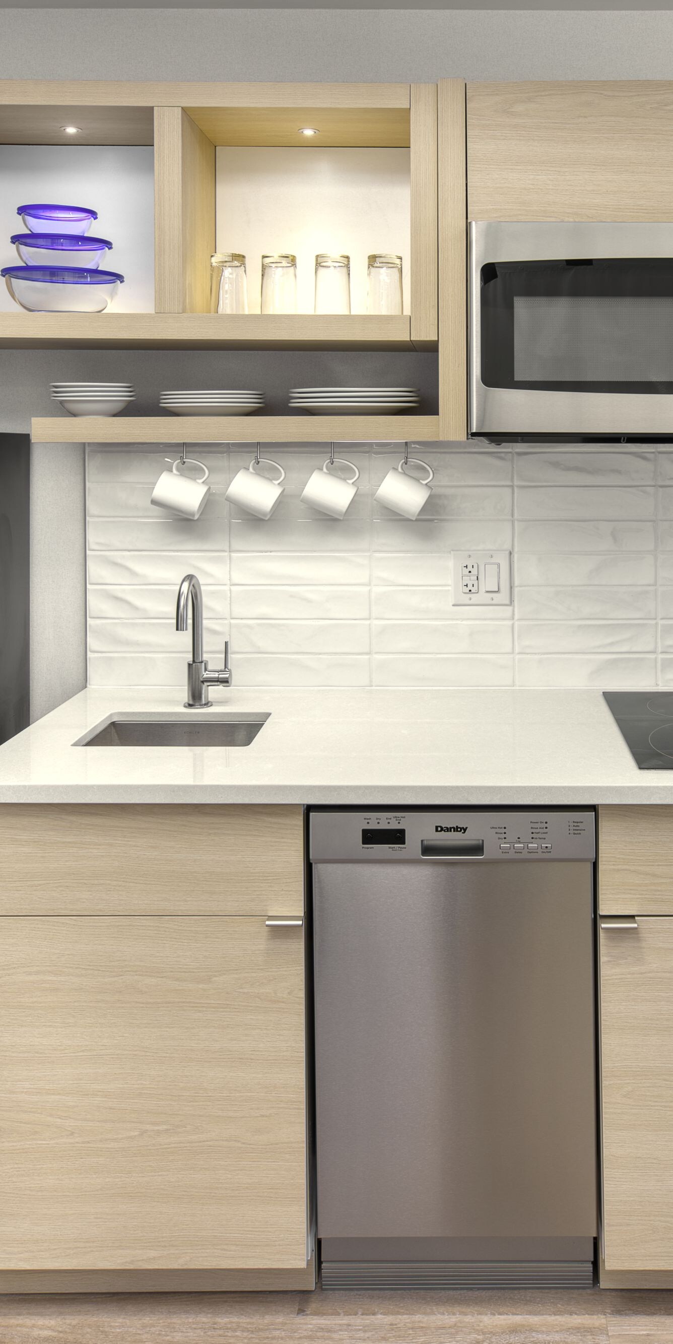 Kitchen convenience in every suite.