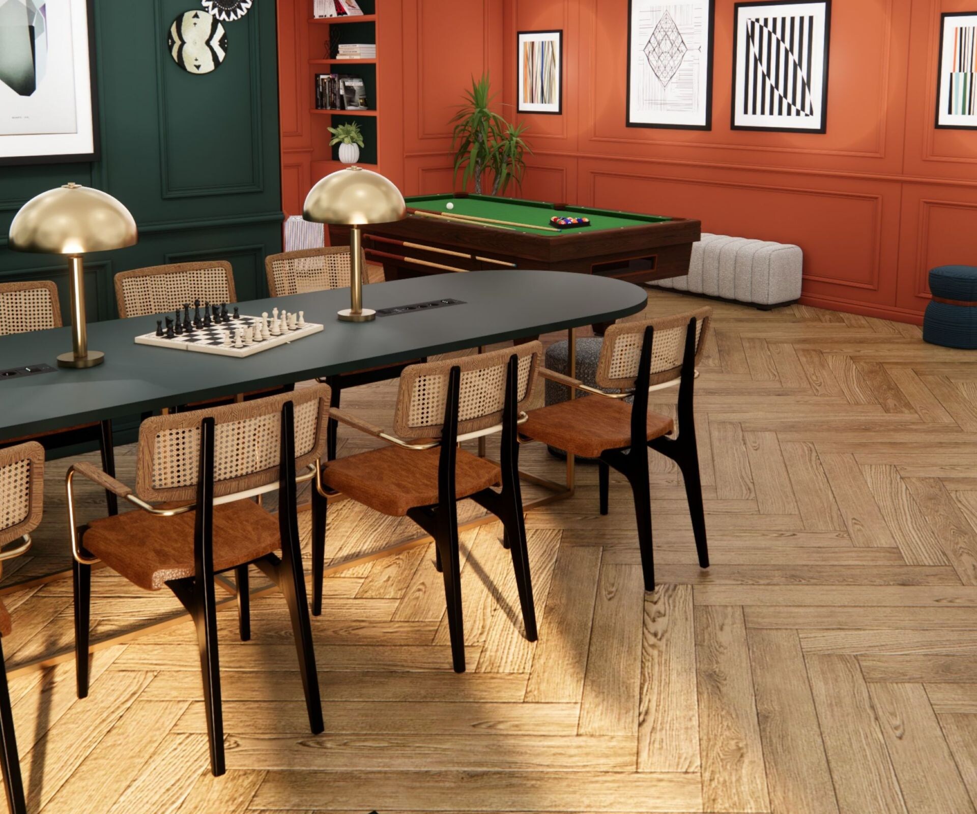 Hotelspiele und Social Lounge