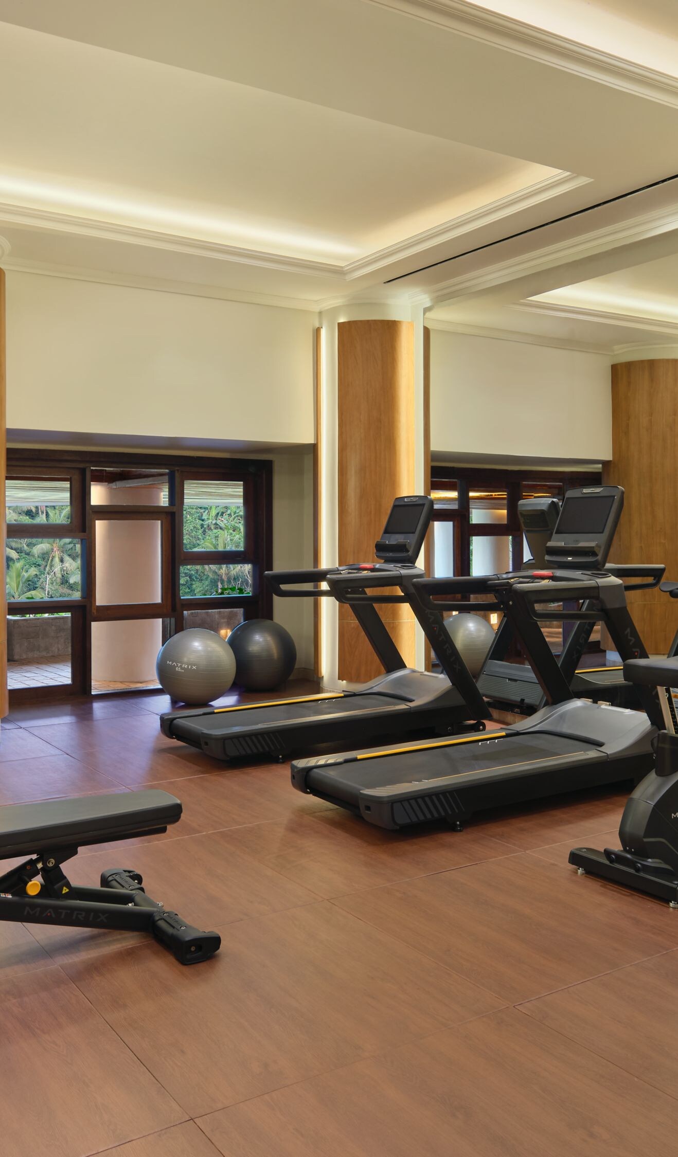 Modern fitness center with premium equipment