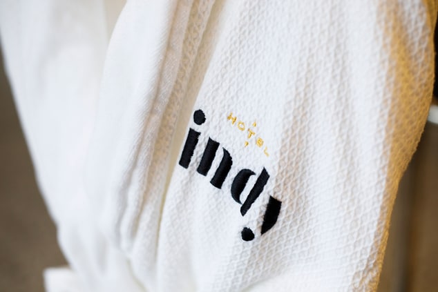 hotel robe with logo