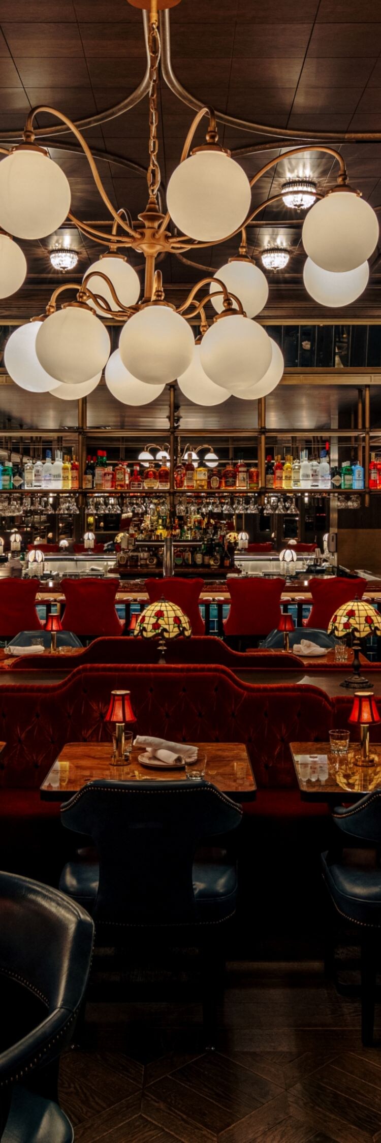 Tables, chairs, booths, restaurant seating