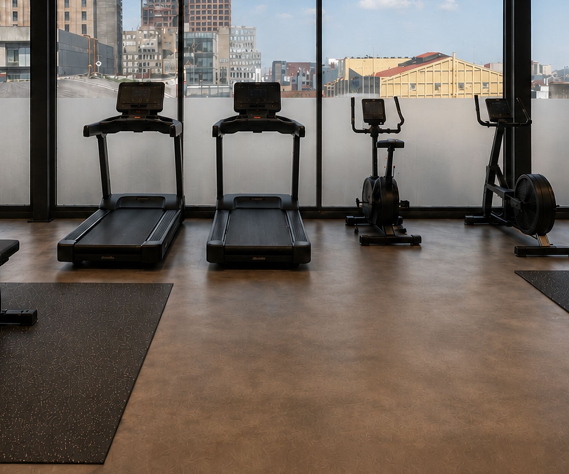Fitness center equipment